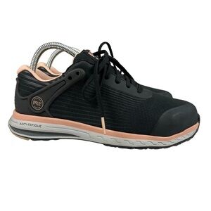 Timberland PRO Drivetrain‎ Black/Pink Safety Shoes Womens Size 7.5